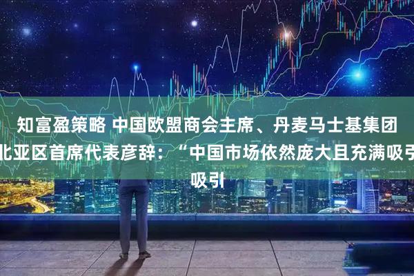 知富盈策略 中国欧盟商会主席、丹麦马士基集团北亚区首席代表彦辞：“中国市场依然庞大且充满吸引